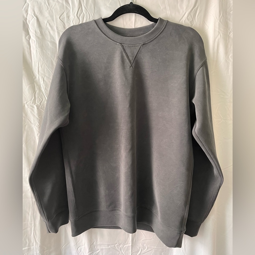 Lululemon Graphite Gray All Yours Crew Pullover Size 10